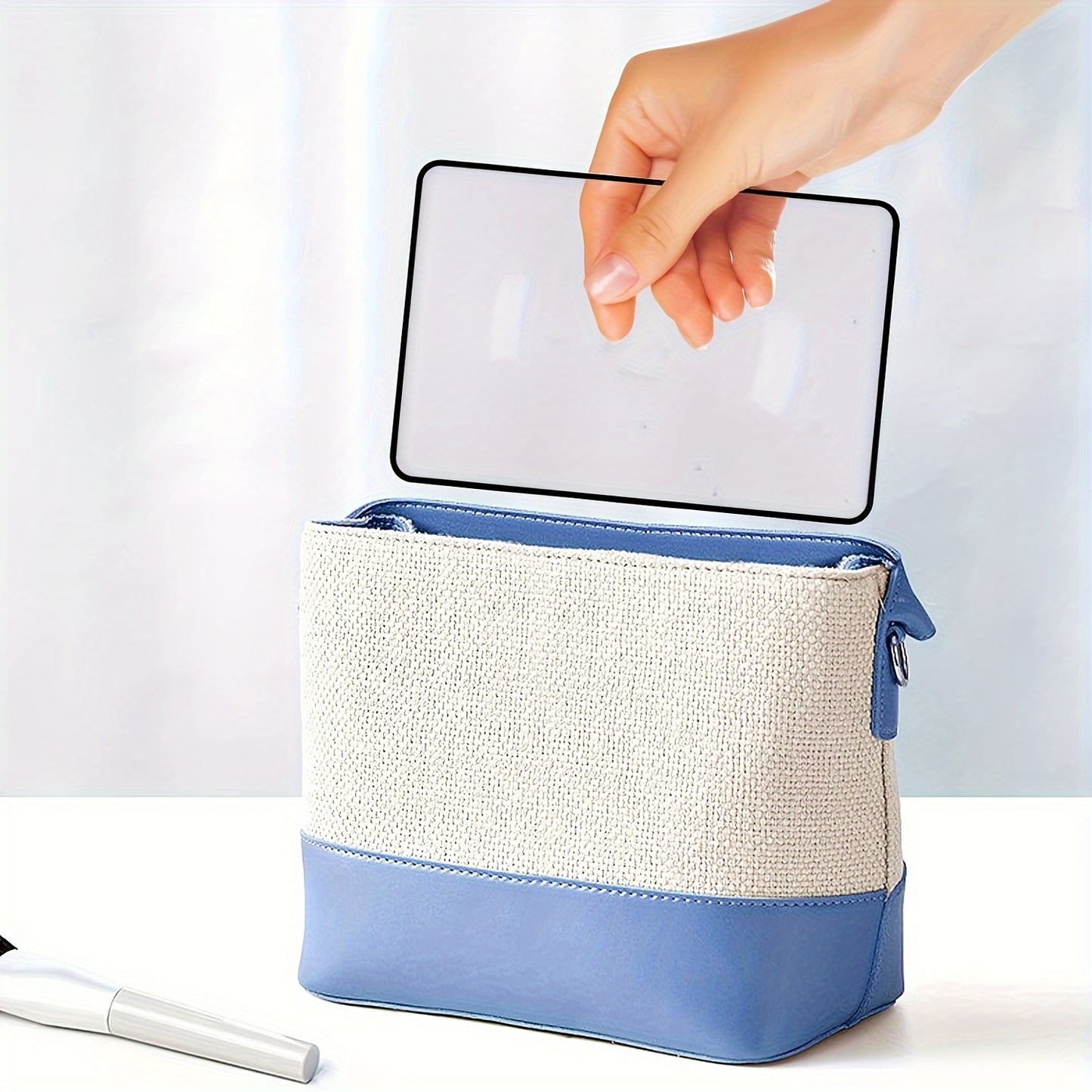 UltraVision 3X Magnifier - Crystal-Clear Portable Transparent Card-Style Magnifying Glass with Compact Design for Seniors & Low Vision Readers - Ideal for Enhancing Small Prints, Maps, Books, and Everyday Reading