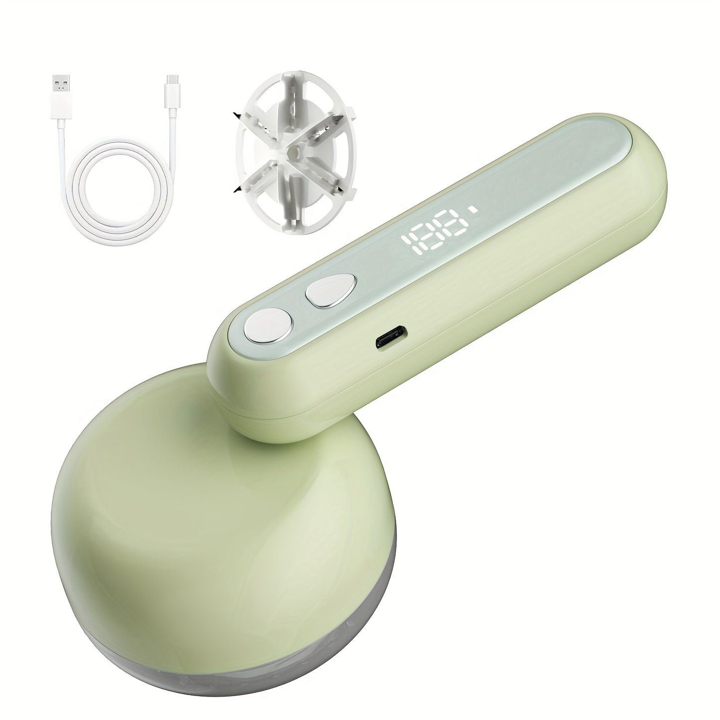 USB Rechargeable Lint Eraser with Cleaning Brush – Effective Fabric Shaver for Sweaters, Blankets, Carpets, and Upholstery, Portable and Efficient Lint Removal Tool, Lint Remover