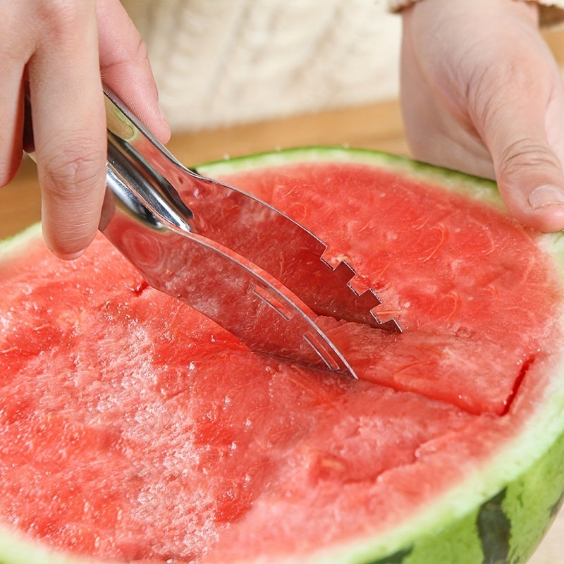 Cutting Watermelon Block, Watermelon Fruit Splitter, Stainless Steel Cutting Watermelon