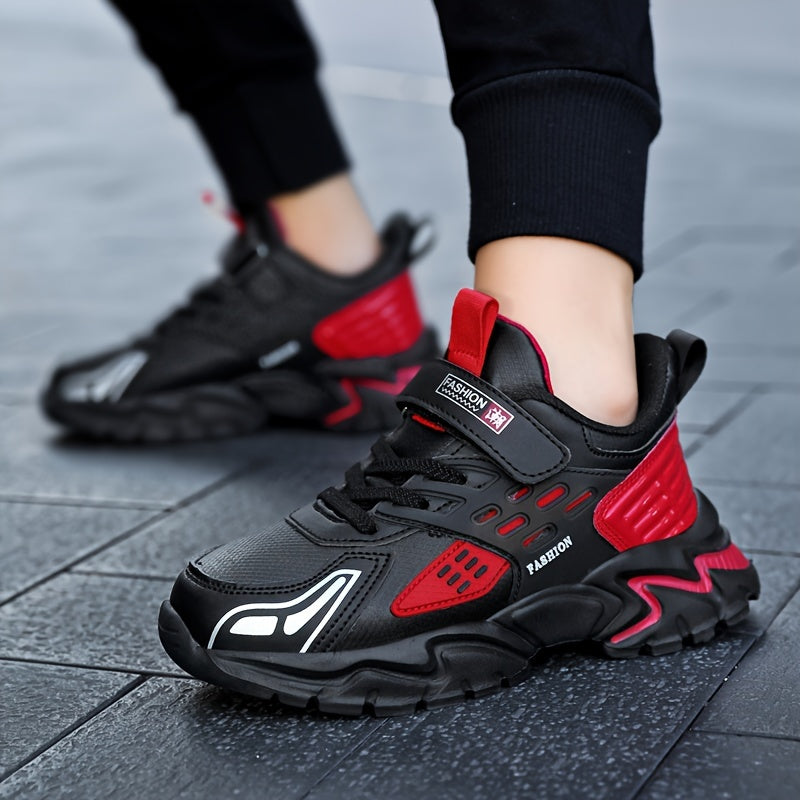 Boy'S Trendy Chunky Shoes, Comfy Non Slip Casual Soft Sole Waterproof Sneakers For Kids Outdoor Activities