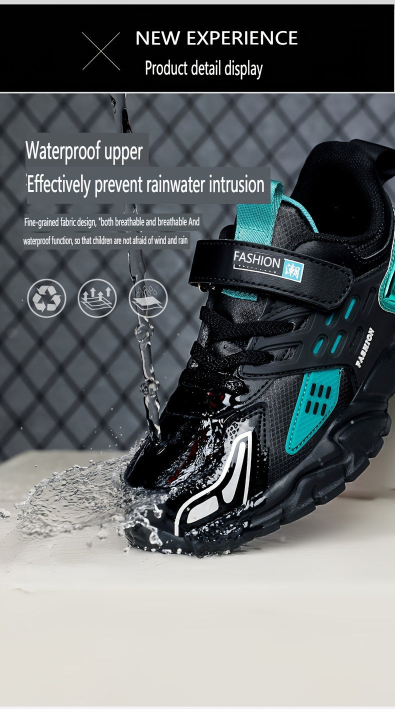 Boy'S Trendy Chunky Shoes, Comfy Non Slip Casual Soft Sole Waterproof Sneakers For Kids Outdoor Activities