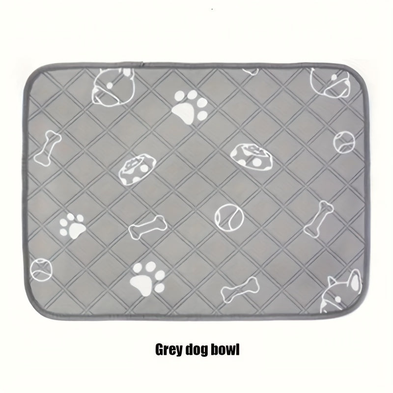 Waterproof & Non-Slip Bone Pattern Dog Pee Pad - Reusable, High Absorbent, Odor Control - Perfect for Potty Training Puppies & Small Pets, Quick-Drying, Durable, Fashionable Design for Indoor Use