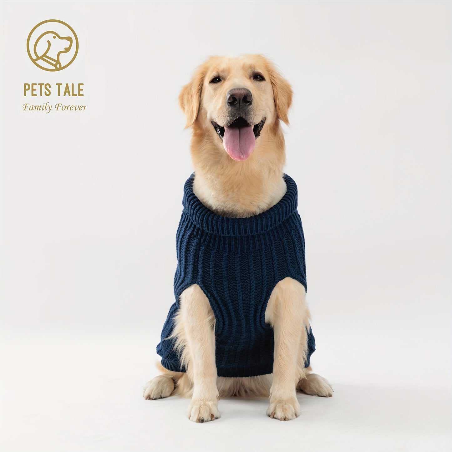 1pc PETS TALE Acrylic Knit Dog Sweater, Pullover Style with Cable Chain Detail, Machine Washable, for Mini, Toy, Small, Medium, Large Breeds, Dog Sweater for Small Dogs
