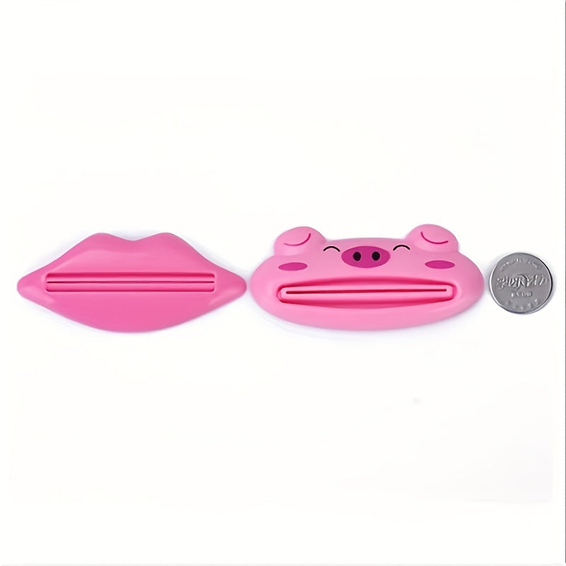 1pc Cartoon Animal Toothpaste Squeezer, 4 Cute Designs, Kids' Bathroom Accessories