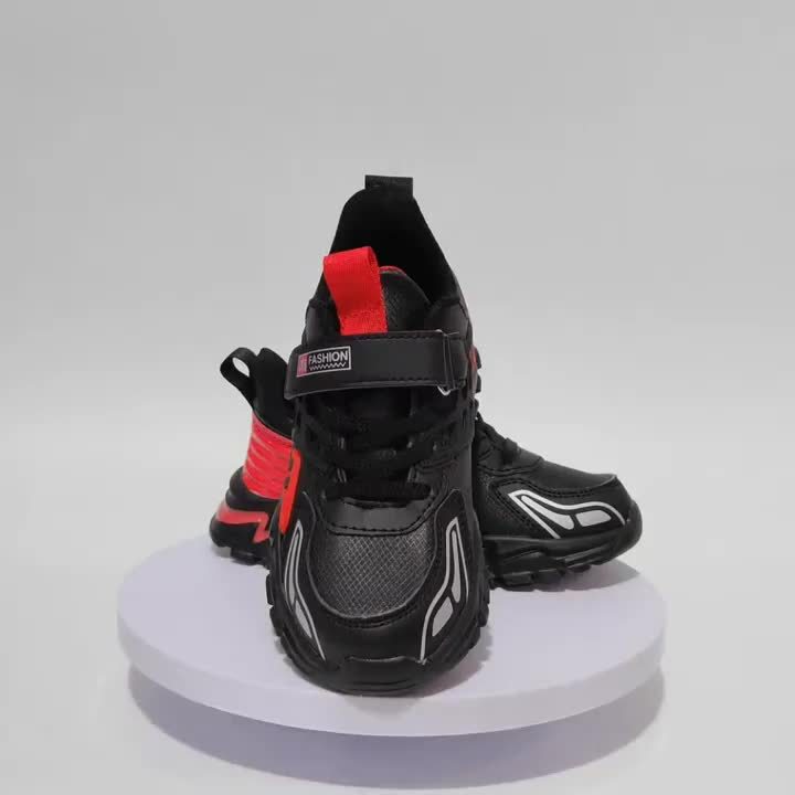 Boy'S Trendy Chunky Shoes, Comfy Non Slip Casual Soft Sole Waterproof Sneakers For Kids Outdoor Activities