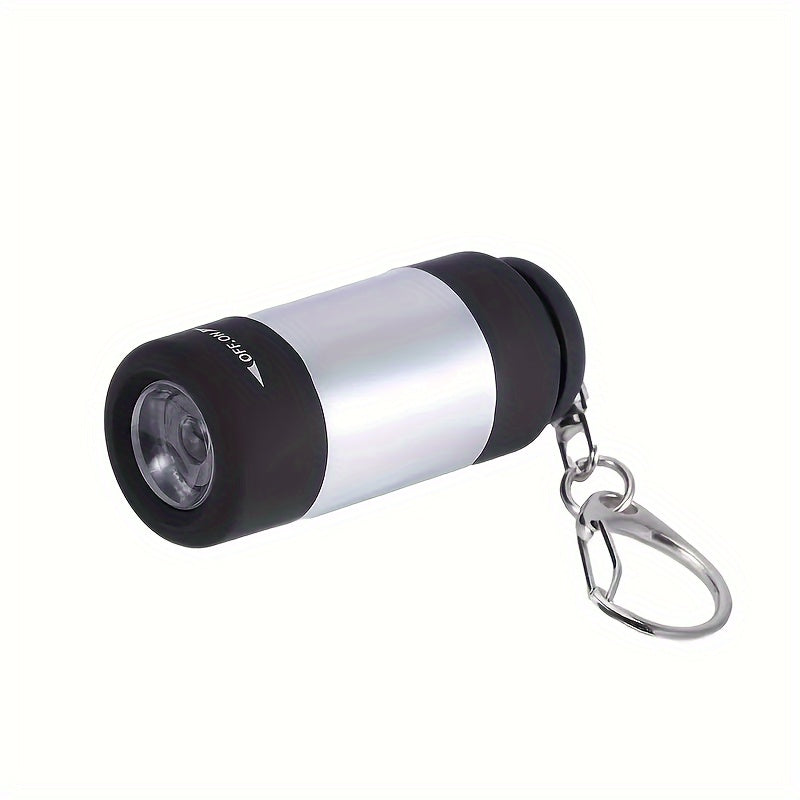 USB Rechargeable Portable Flashlight Keychain Mini Flashlight Camping Super Bright Light Outdoor Products