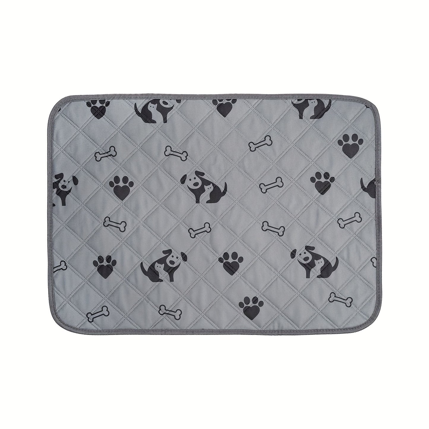 Waterproof & Non-Slip Bone Pattern Dog Pee Pad - Reusable, High Absorbent, Odor Control - Perfect for Potty Training Puppies & Small Pets, Quick-Drying, Durable, Fashionable Design for Indoor Use