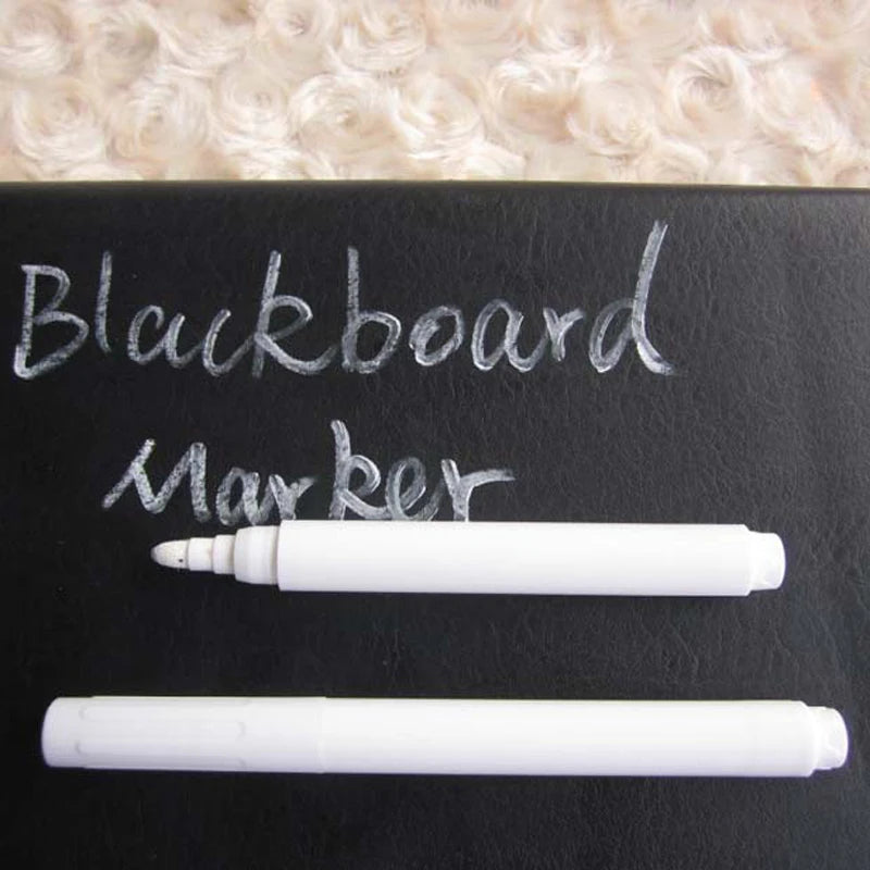 White Liquid Chalk Marker Set – 3/5/10/12pcs Erasable Pens for Glass, Chalkboards, Windows & Digital Blackboards