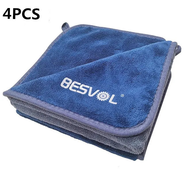 Coral fleece Car Cleaning Cloths, 800gsm Car Drying Towel Microfiber Cloth for Car and Home Polishing Washing and Detailing