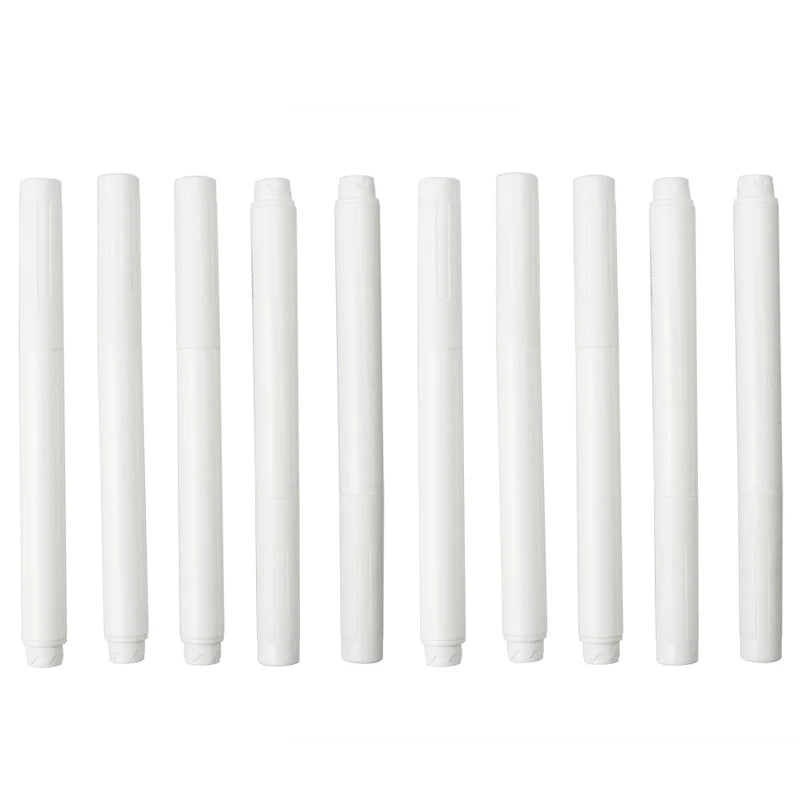 White Liquid Chalk Marker Set – 3/5/10/12pcs Erasable Pens for Glass, Chalkboards, Windows & Digital Blackboards