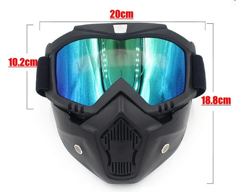 Bicycle helmet Full Face Anti-fog Mask Helmet Airsoft Full Head Gear Paintball Mask with Mouth Filter Safety Goggle Hunting Gear