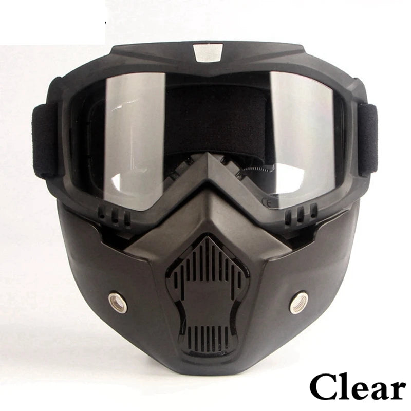 Bicycle helmet Full Face Anti-fog Mask Helmet Airsoft Full Head Gear Paintball Mask with Mouth Filter Safety Goggle Hunting Gear