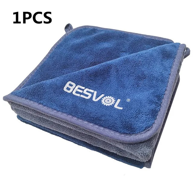 Coral fleece Car Cleaning Cloths, 800gsm Car Drying Towel Microfiber Cloth for Car and Home Polishing Washing and Detailing