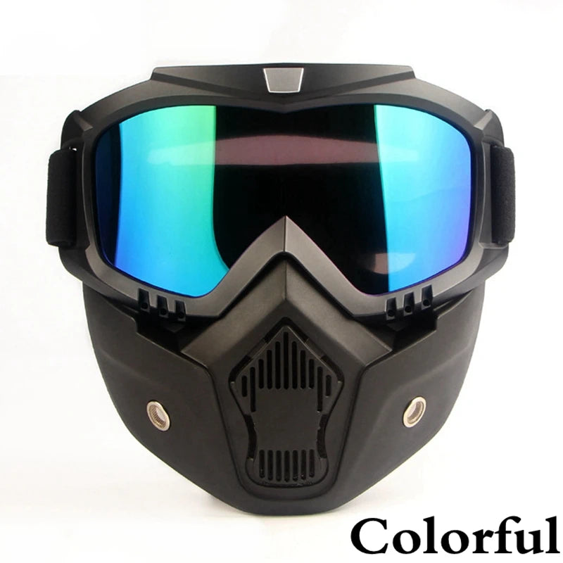 Bicycle helmet Full Face Anti-fog Mask Helmet Airsoft Full Head Gear Paintball Mask with Mouth Filter Safety Goggle Hunting Gear