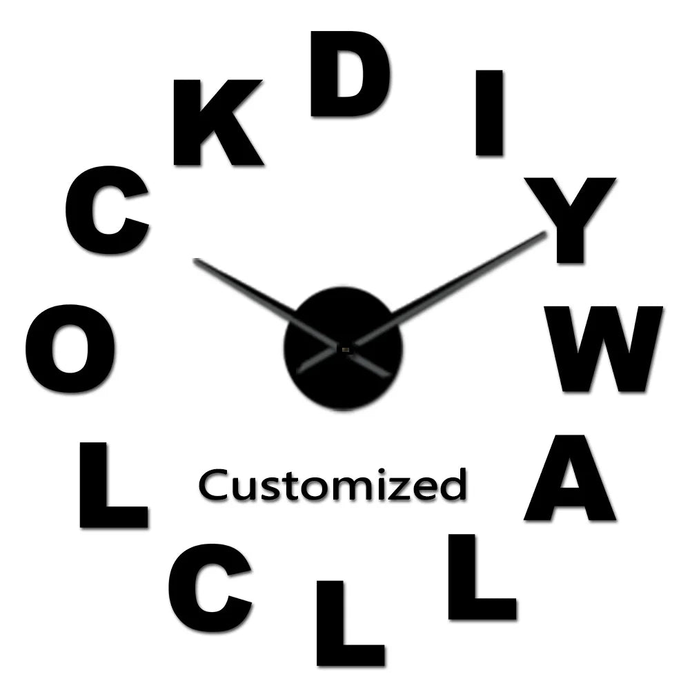 Silhouette Cats Wall Art Kittens DIY Giant Wall Clock Playful Cats Big Needle Kitty Girl Room Large Wall Watch Feline Fan Gift