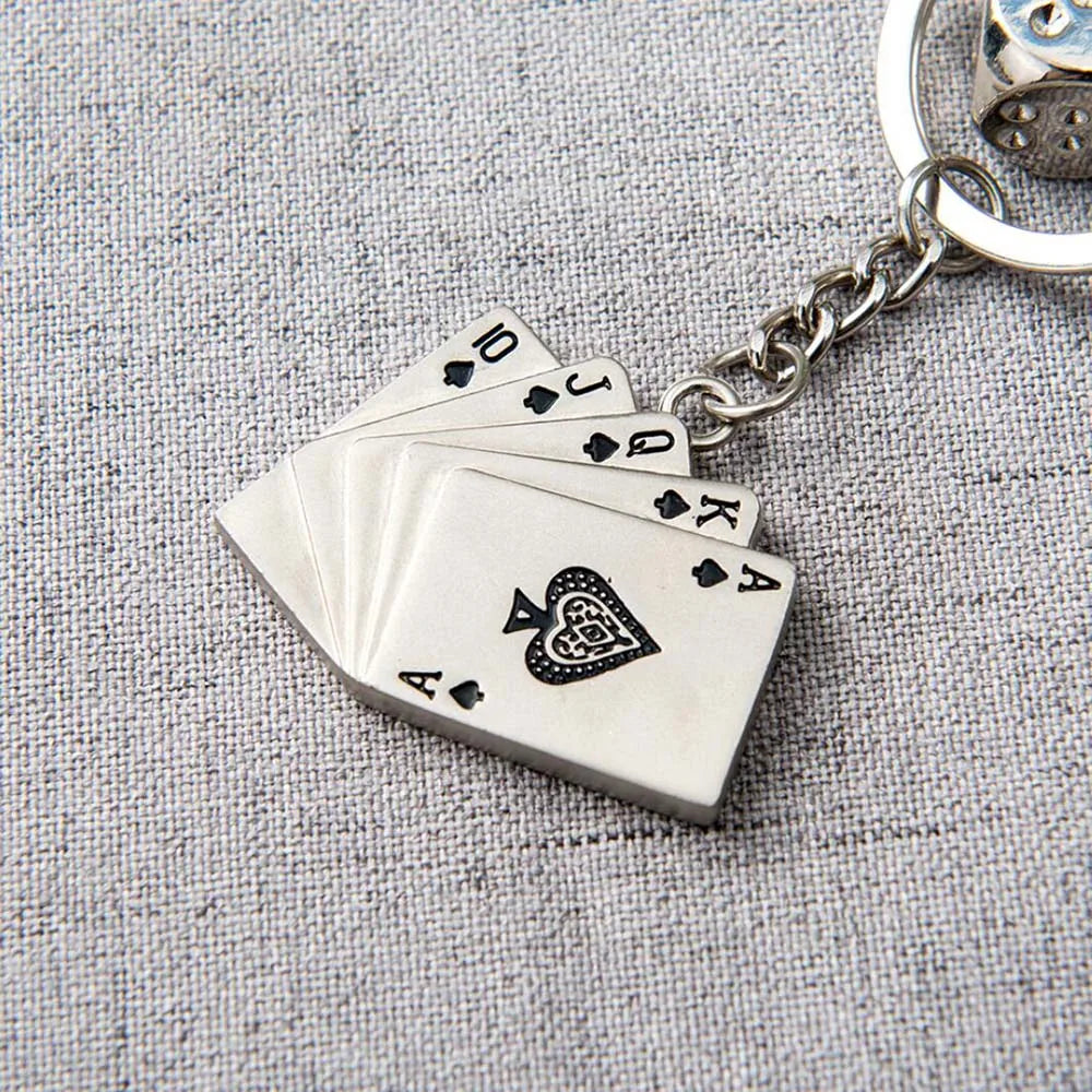 Charm Dice Poker Car Pendant Rearview Mirror Decoration Hanging Ornaments Automobiles Interior Car Accessories Holiday Gifts