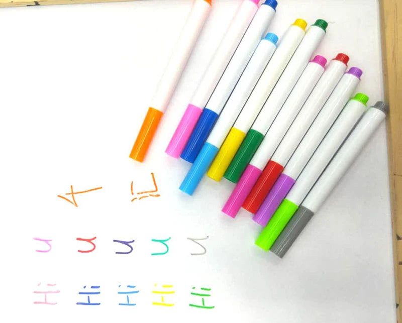 White Liquid Chalk Marker Set – 3/5/10/12pcs Erasable Pens for Glass, Chalkboards, Windows & Digital Blackboards