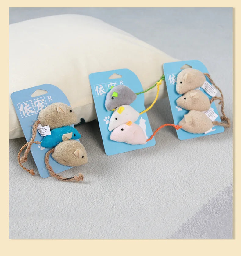 Catnip Cat Toy Soft Fleece Plush Simulation Mouse Catnip Seeds Toy Teeth Cleaning Interactive Funny Palying Toys for Cats Kitten