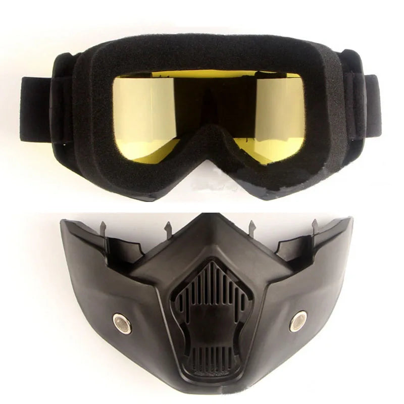 Bicycle helmet Full Face Anti-fog Mask Helmet Airsoft Full Head Gear Paintball Mask with Mouth Filter Safety Goggle Hunting Gear