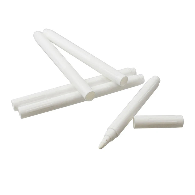 White Liquid Chalk Marker Set – 3/5/10/12pcs Erasable Pens for Glass, Chalkboards, Windows & Digital Blackboards