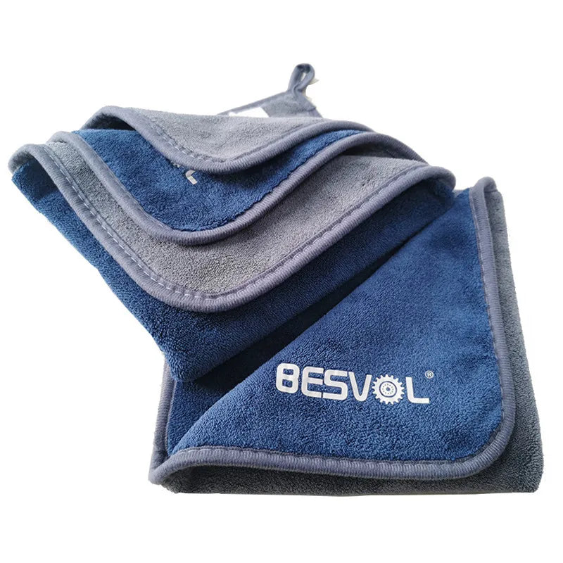 Coral fleece Car Cleaning Cloths, 800gsm Car Drying Towel Microfiber Cloth for Car and Home Polishing Washing and Detailing