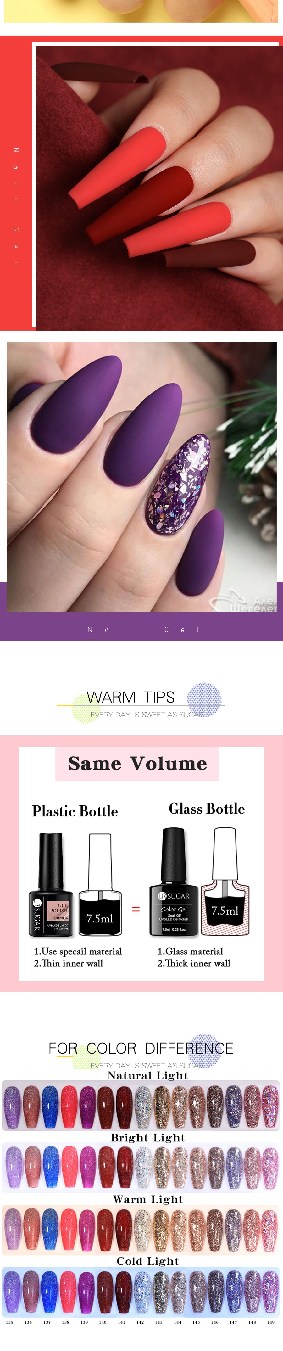 UR SUGAR Jelly Nail Extension Gel β Clear, Nude & Milky White Shades for Chic DIY Manicures