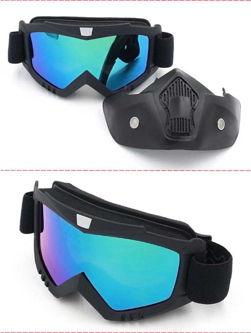 Bicycle helmet Full Face Anti-fog Mask Helmet Airsoft Full Head Gear Paintball Mask with Mouth Filter Safety Goggle Hunting Gear