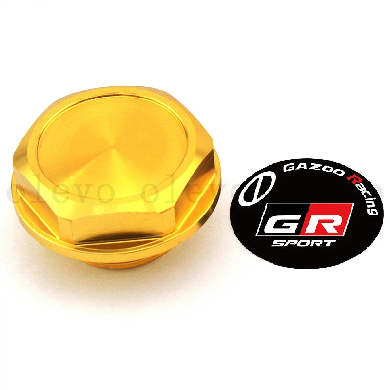 Aluminium Car Engine Oil Cap GR Sport Car Oil Fuel Tank Cap Engine Filler Machine Oil Cover for Toyota GR Rav4 Series Cover