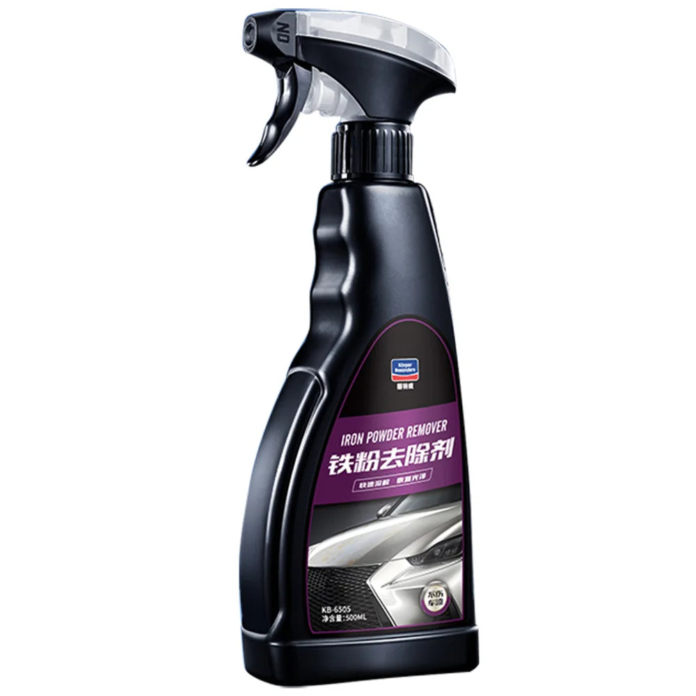 500ml Powerful Car Iron Contaminant Remover Effectively Removes Yellow Black Spots Rust Stains Paint-Safe Decontamination Clean