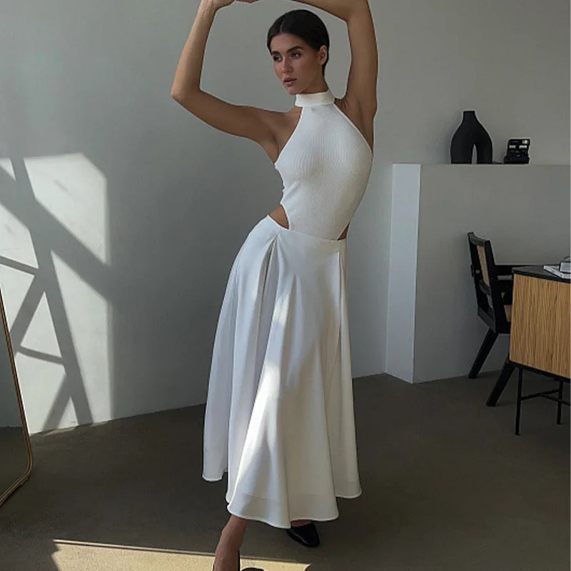 Elegant Satin Loose Women Skirt 2025 High Waist Maxi Skirts Streetwear Classic Long Skirt Fashion Female Black Skirt
