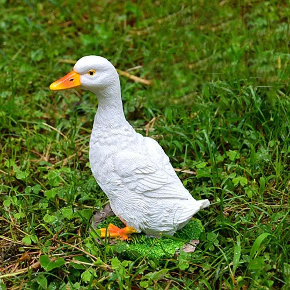 Creative 1 pcs Simulation Duck Duck Statue Large For Outdoor Garden Decor Duck Model Resin Crafts Park Landscape
