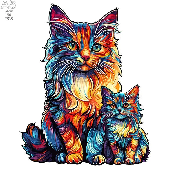 Wooden Animal Puzzle for Adults Kids Cat Wooden Jigsaw Irregular Dog Animal Wood Puzzles Exclusive Design Intelligent Jigsaws
