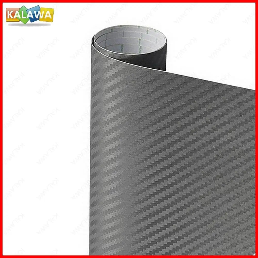 Multiple Size 3D Carbon Fiber Vinyl Wrap Furniture Film Car Sticker Motorcycle Decal Automobile Styling Black White Silver Tube