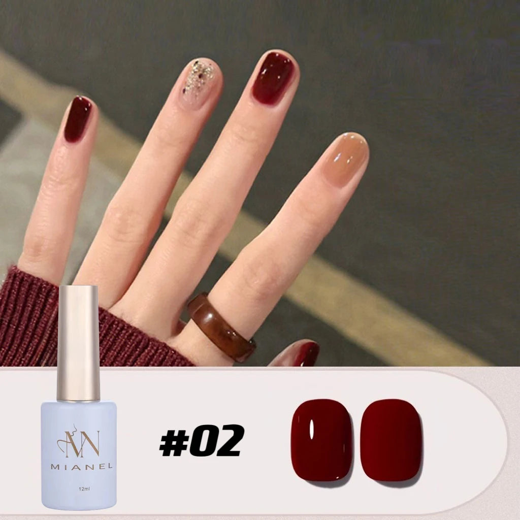 MIANEL 3-in-1 Gel Nail Polish β One-Step Formula for Vibrant Summer Nails