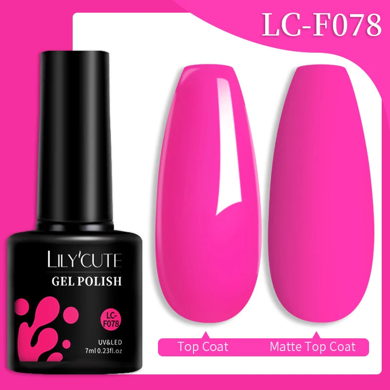 LILYCUTE Color Explosion β 184 Shades of Long-Lasting Gel Polish with Red Glitter Magic