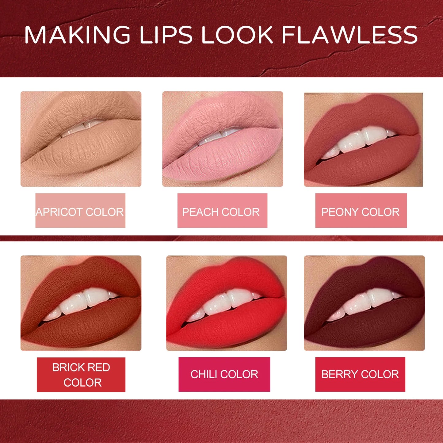 Waterproof Matte Lip Liner Contours Lips Long Lasting Weightless Precise Liner with Super Soft Blendable Texture Matte Soft