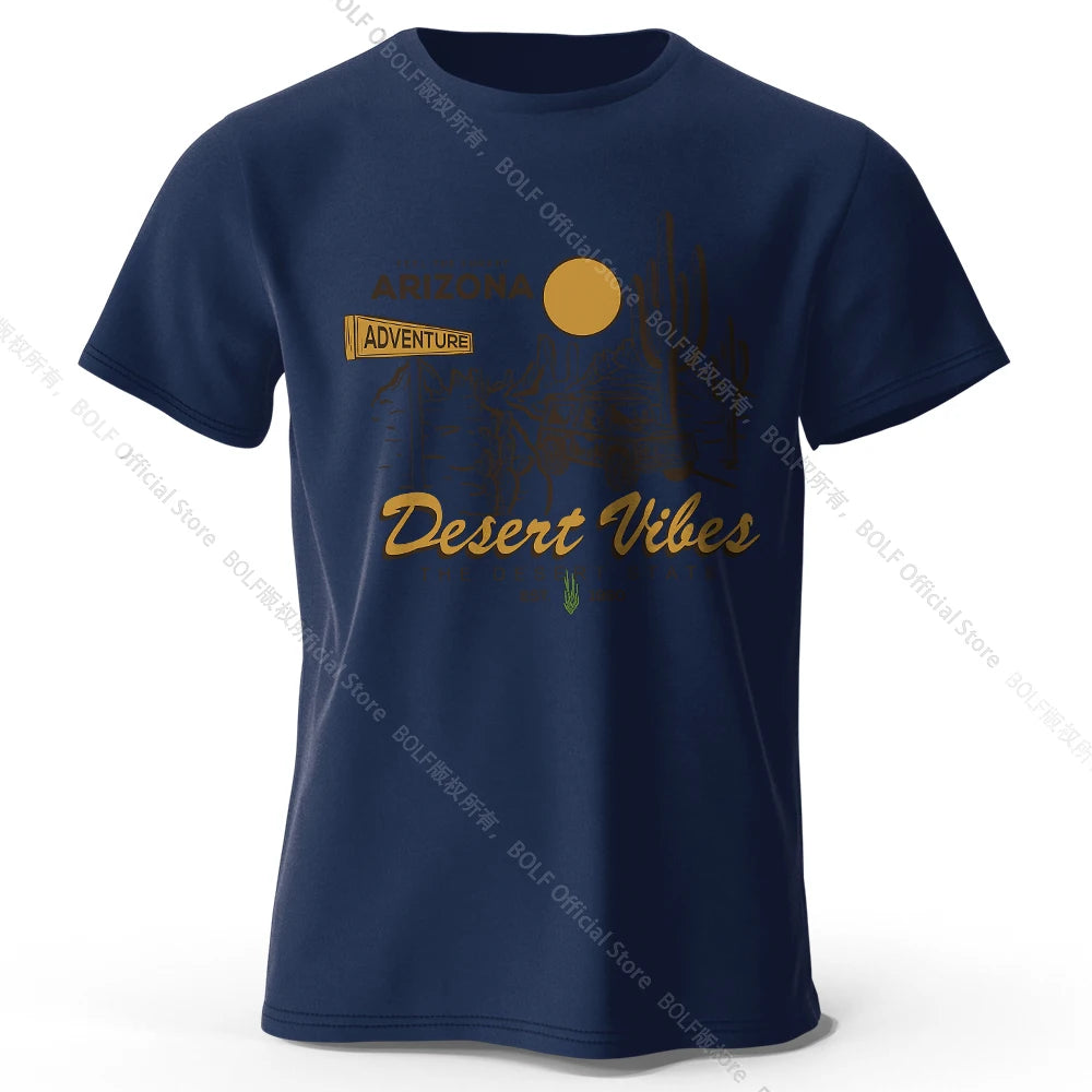 Desert Rally Retro 4x4 Printed Unisex Men Women T-Shirt Tees Tops 100% Cotton Dakar Race Graphic Dune Explorer