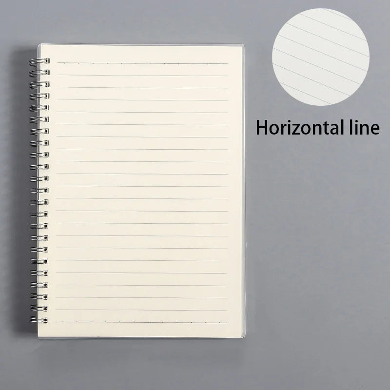A5/B5 Notebook Spiral book coil Planner Lined Blank Grid Paper Journal Diary Sketchbook For School Supplies Stationery Office