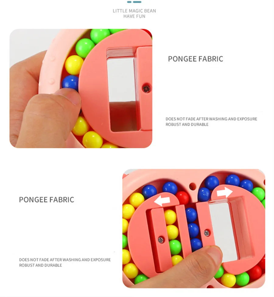 Magic Bean Cube Finger Gyro Rotating Antistress Relieve Anxiety Develop Intelligence Decompression Fidget Toy Adults Kids Gift