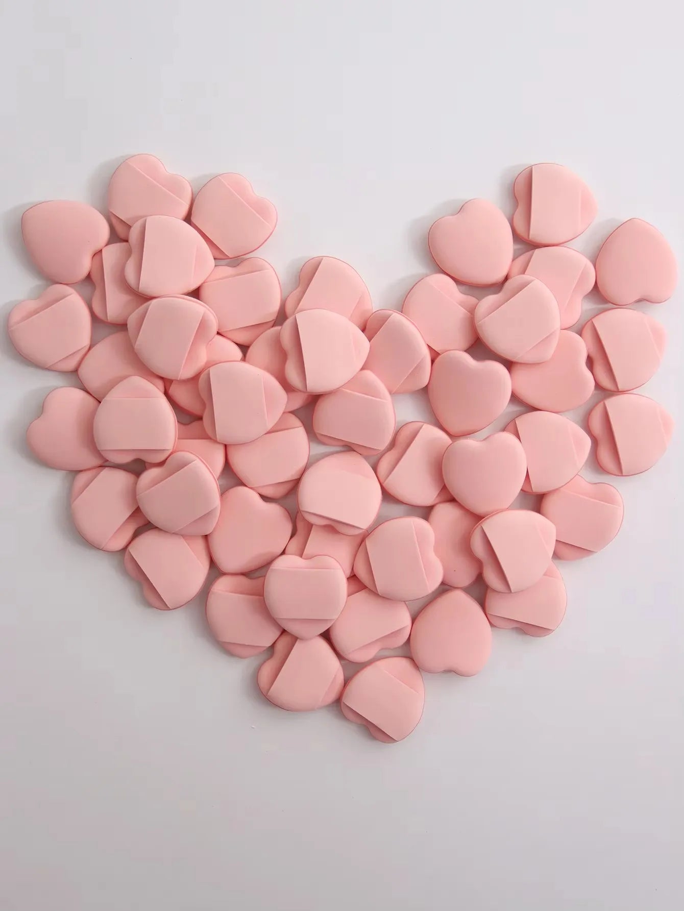 50pcs Mini Finger Sponge Powder Puff Pink Mini Size Finger Puff Set Foundation Cream Concealer Applicator Finger Cushion Sponge