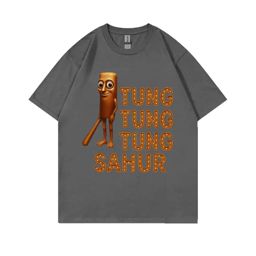 Italian Brainrot Funny Meme Graphic Tshirt Tung Tung Tung Sahur Baseball Bat T-shirt Men Women Casual Humor Soft Cotton T Shirts