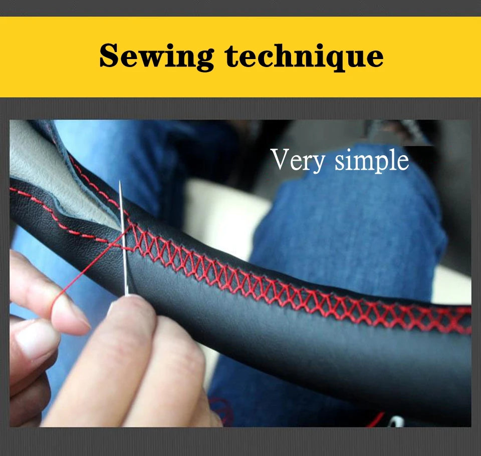 Car Steering Wheel Cover Braid Genuine Leather For BMW G20 G21 G30 G31 G32 X3 G01 X4 G02 X5 G05 X7 G07 Z4 G29 Auto Interior