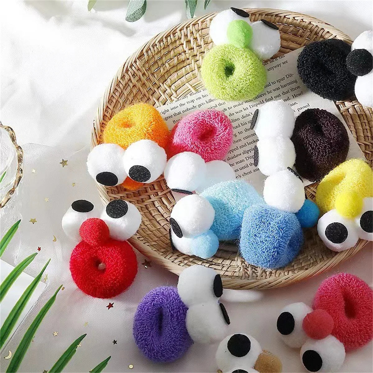 Funny Big-Eyed Hair Band β Cute & Stretchy Candy Colors for Kids!
