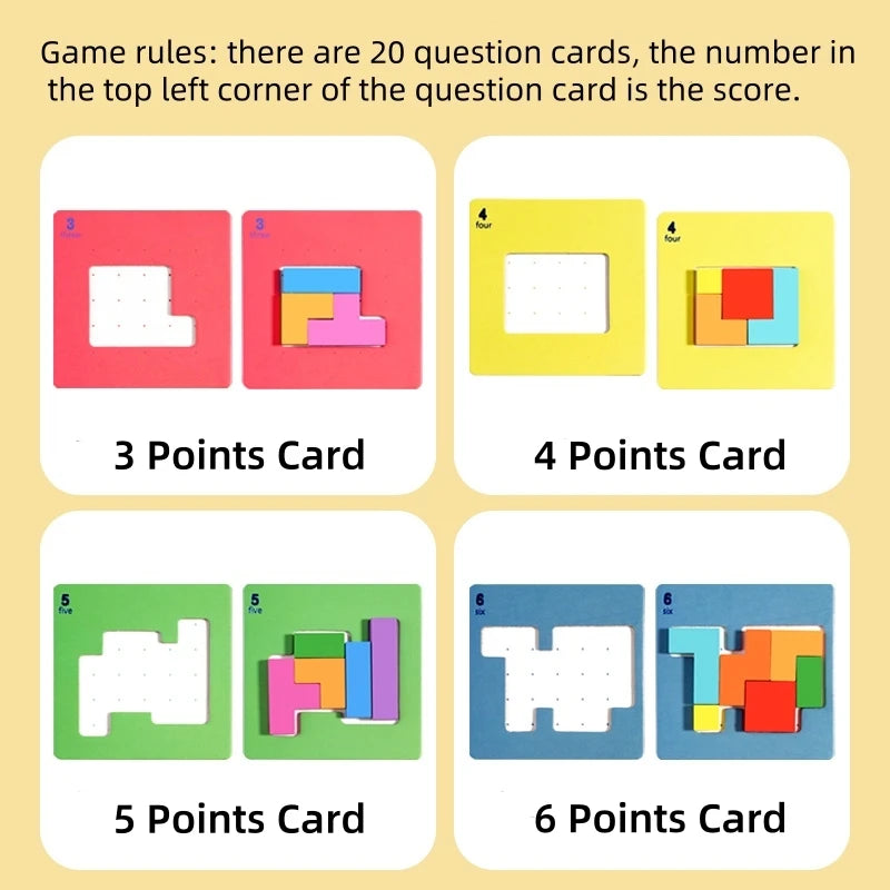 3D Tangram Math Puzzle – Interactive Building Blocks Game for Kids