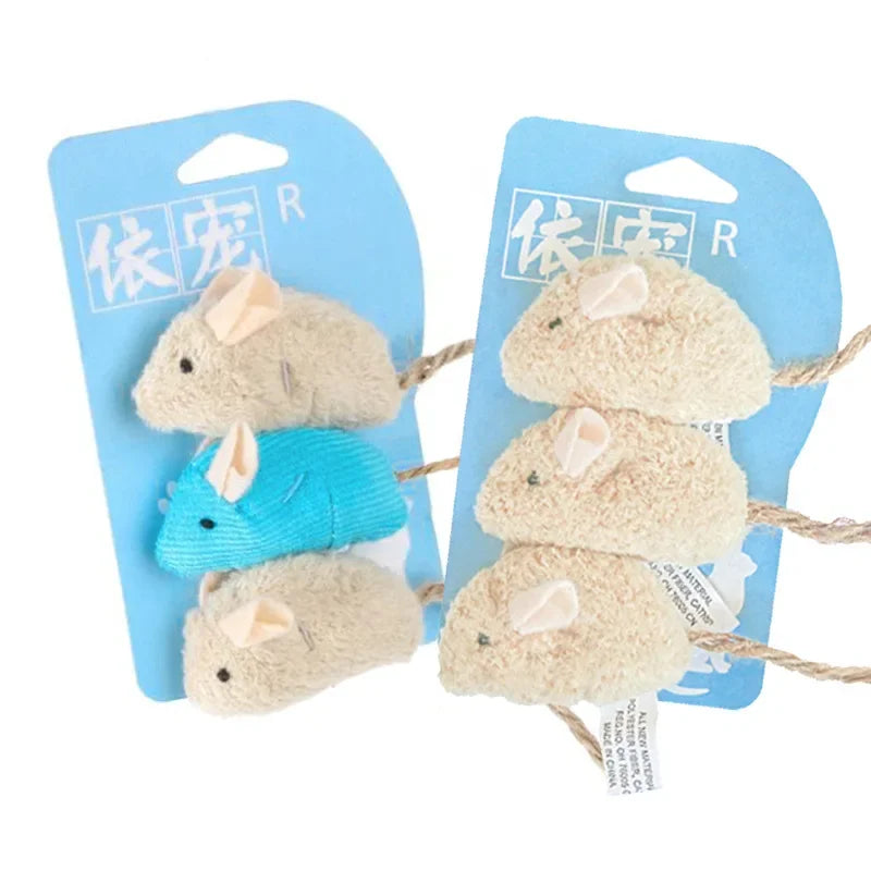 Catnip Cat Toy Soft Fleece Plush Simulation Mouse Catnip Seeds Toy Teeth Cleaning Interactive Funny Palying Toys for Cats Kitten