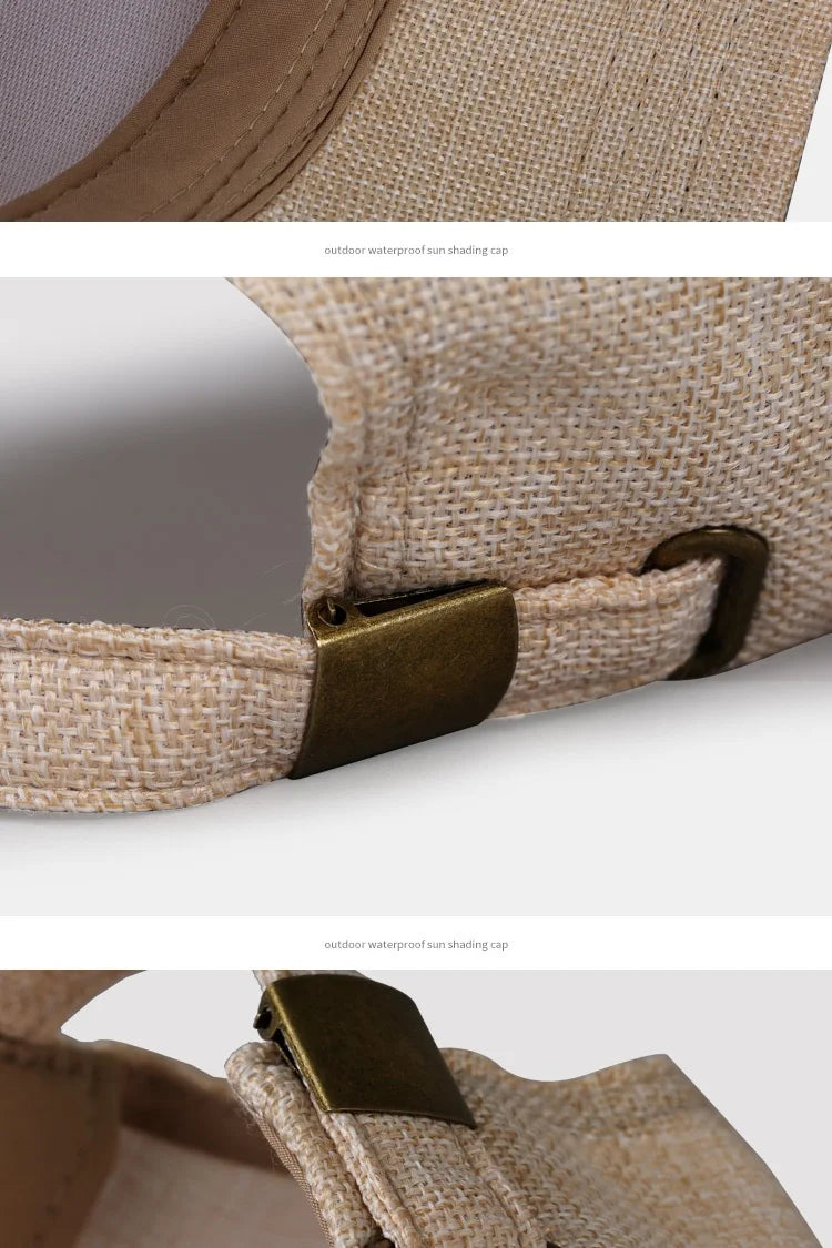 Oversize XXL Faux Linen Men Women Baseball Cap Breathable Woven Large Dad Hat Structured Sports Cap for Big Head 56-59cm 60-65cm
