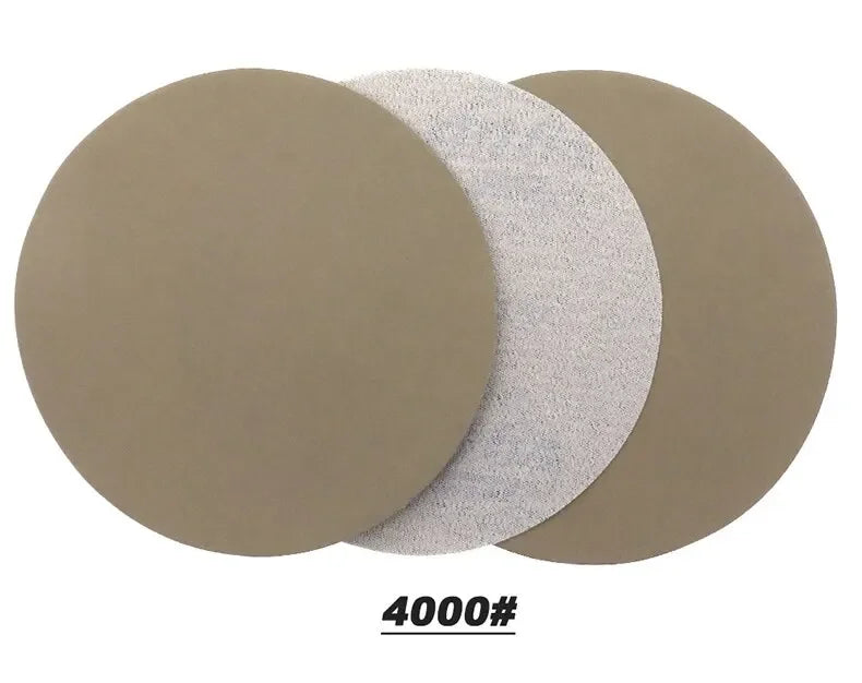 15 PCS Inches Grit 1000 2000 3000 4000 5000 Sanding Discs Hook Loop Sandpaper Round Disk