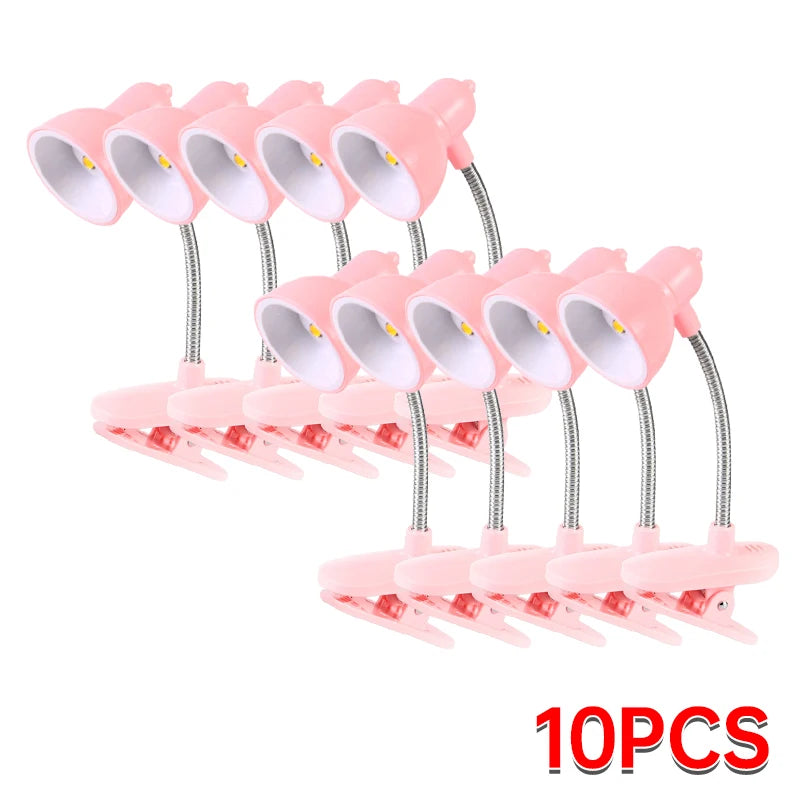 Mini Clip-On LED Reading Lamp – Eye-Friendly, Portable Light for Bed, Books & Desk