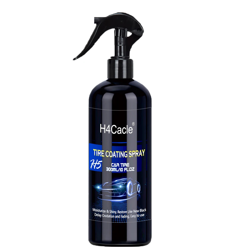 Tire Coating Spray A Quick Shining Formula for Tires Plastics and Rubbers Provides Long Lasting Luster and Protection