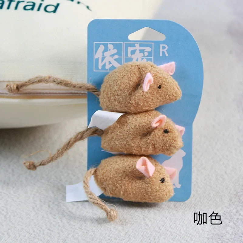 Catnip Cat Toy Soft Fleece Plush Simulation Mouse Catnip Seeds Toy Teeth Cleaning Interactive Funny Palying Toys for Cats Kitten